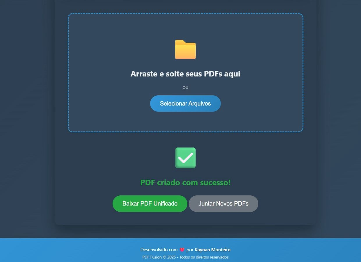 Funcionalidade 2 do PdfFusion